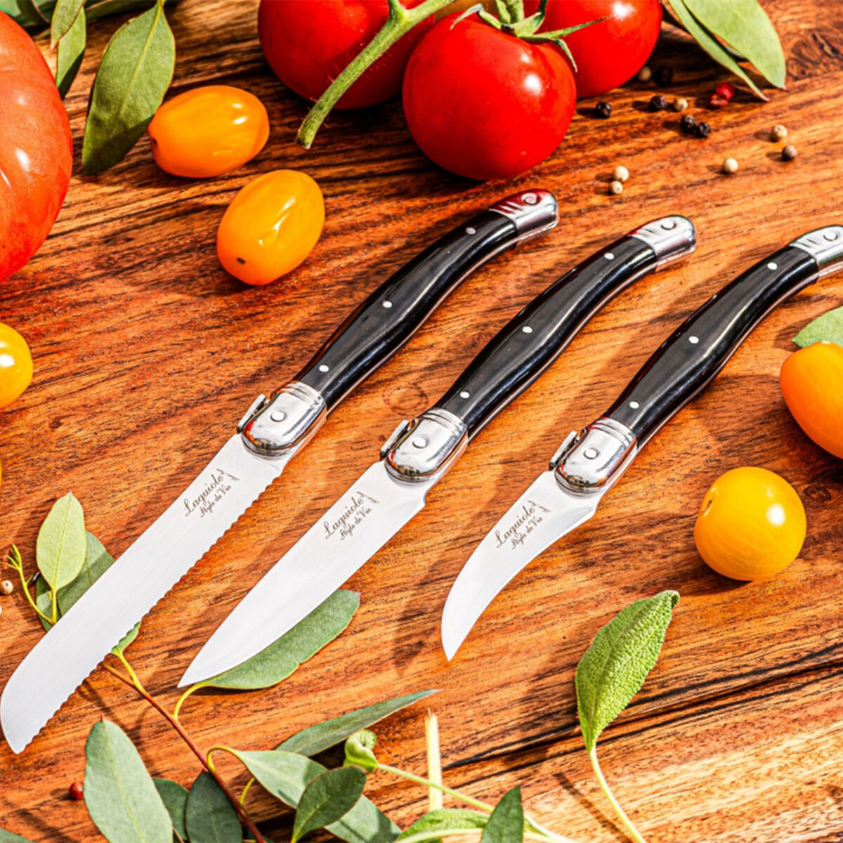 Style de Vie keittiöveitset 3 kpl, musta