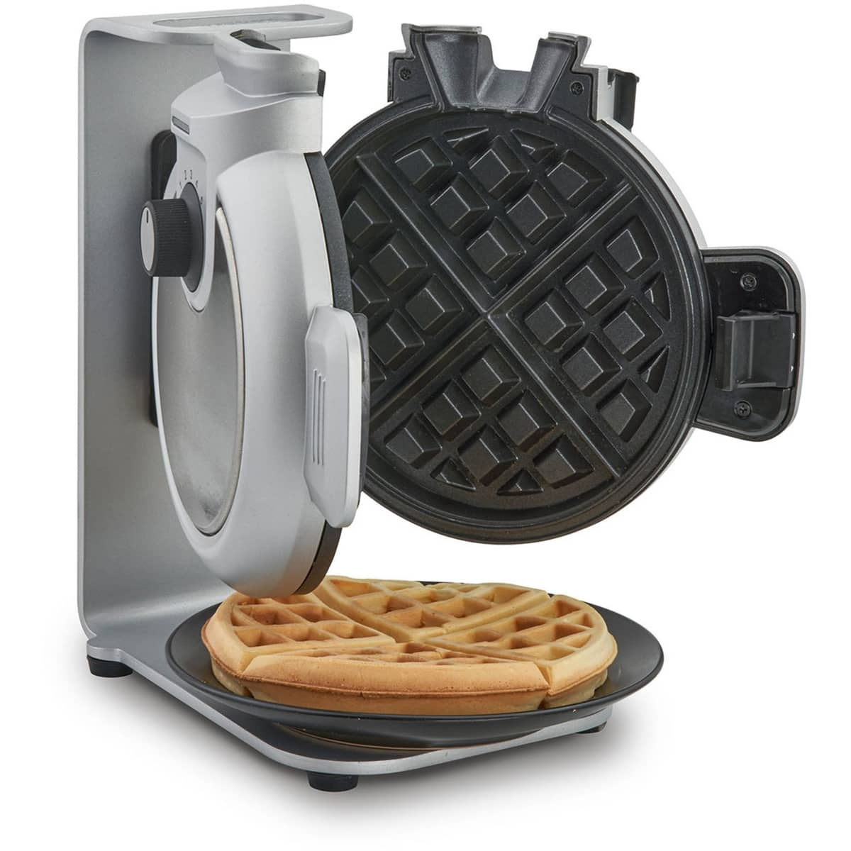 WaffleUp belgiskt våffeljärn 18 cm, stål/svart