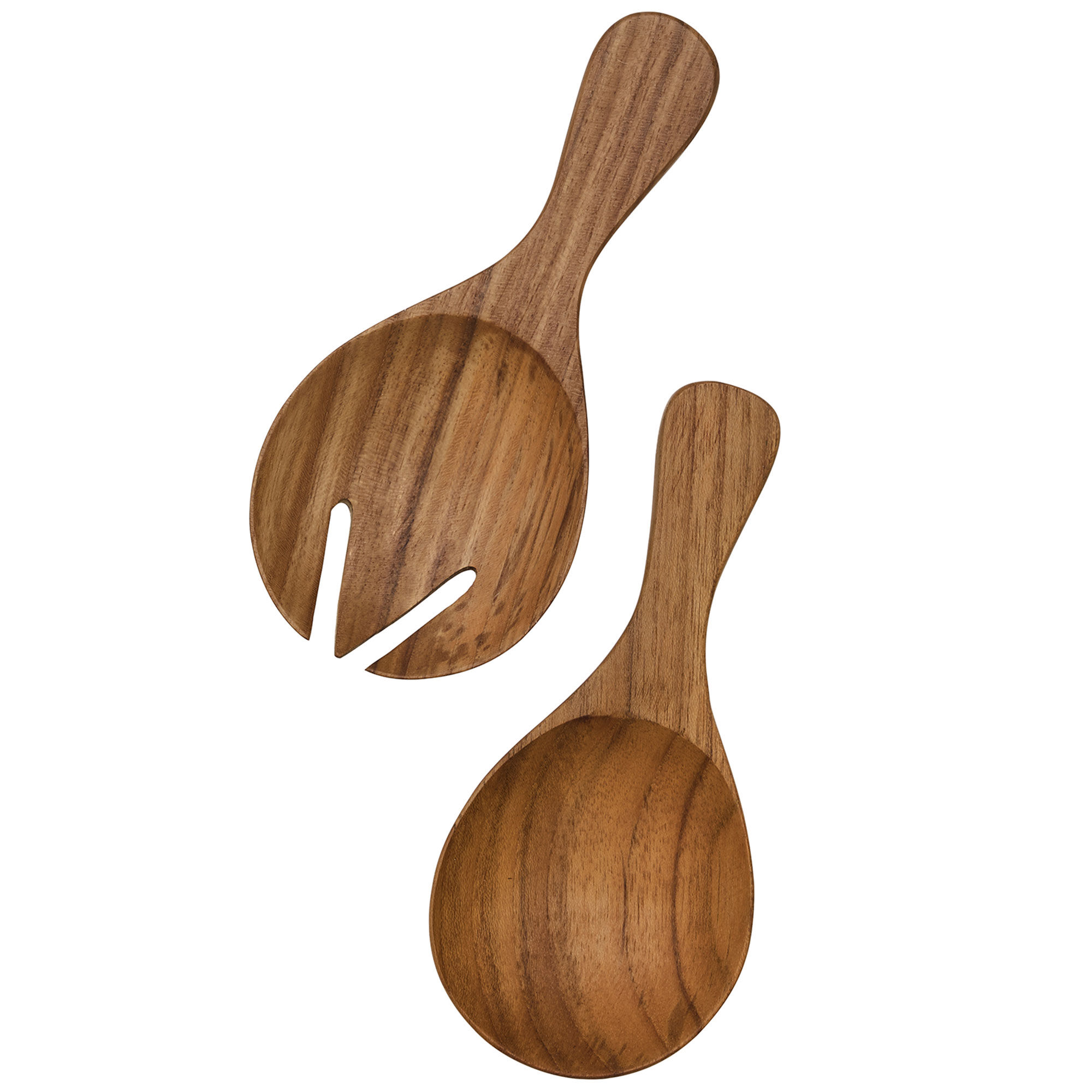 Salatbestikk teak, small