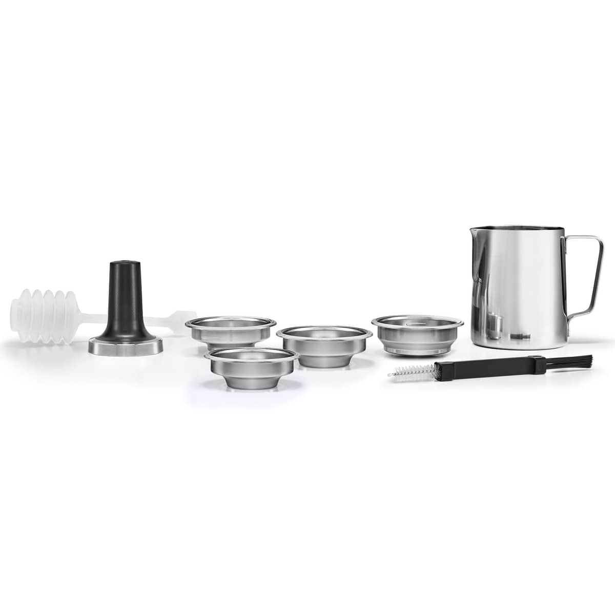 Espressomaskin med kaffekvarn, stainless steel
