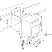 U8F082DE integroitava pakastin 82 cm