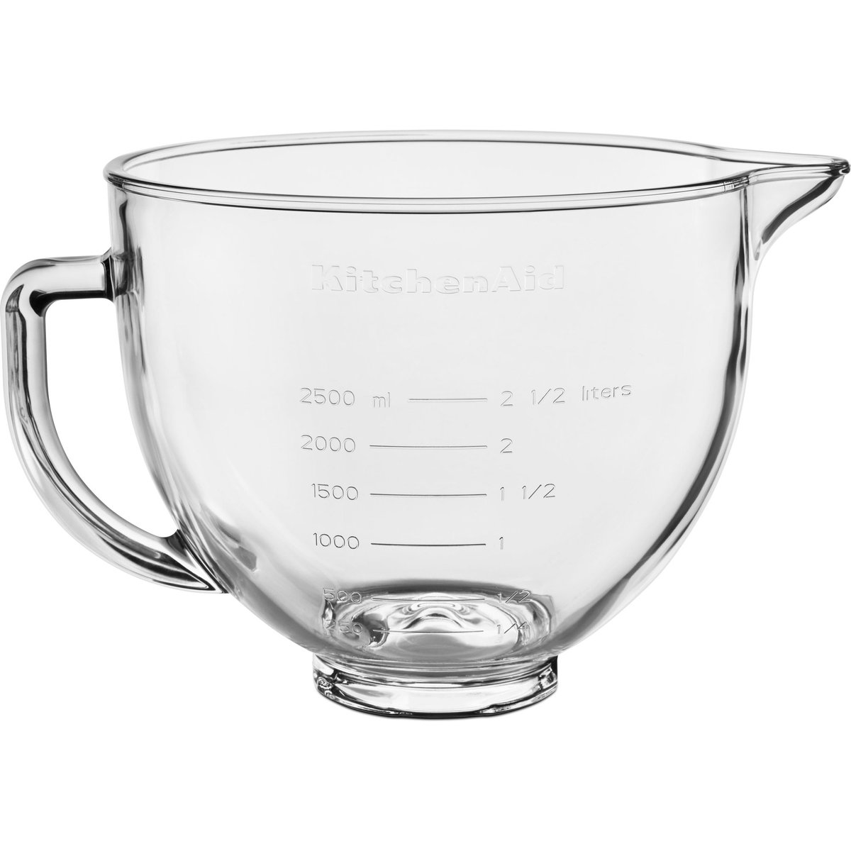 Glasskål till köksmaskin 4,7 liter