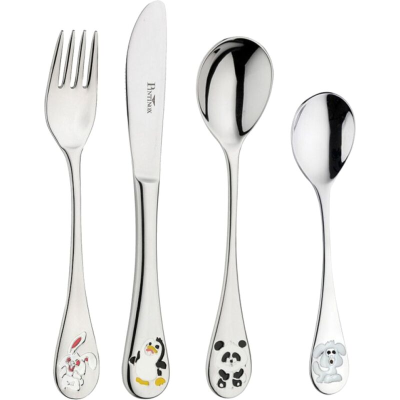 Arca Di Noè bestickset för barn 4 delar, rostfritt stål