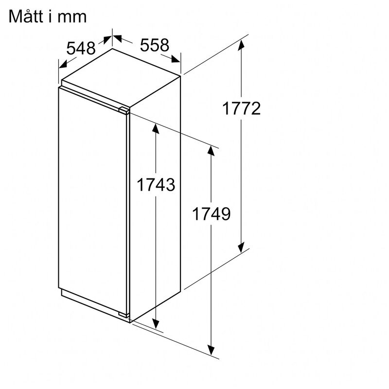 KI81RVFE0 iQ300 jääkaappi, integroitu