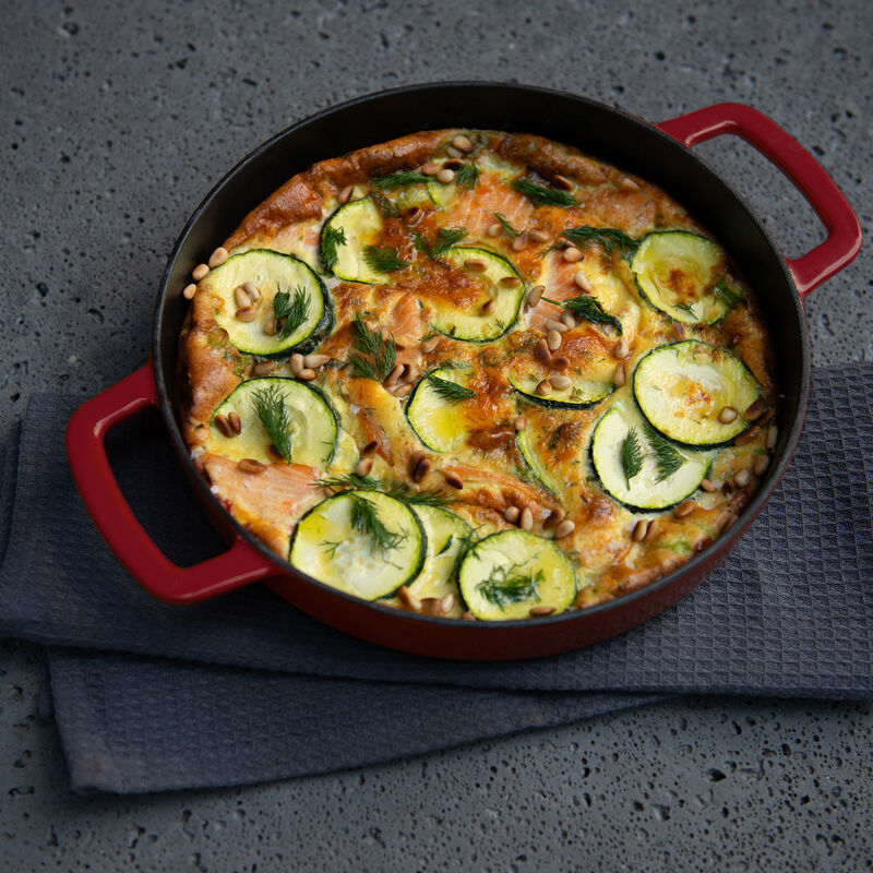 Valurautapannu 28 cm, bordeaux