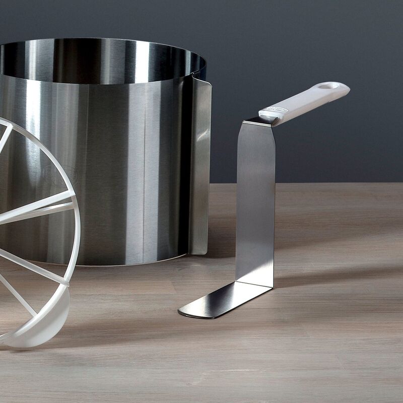 Vinklet paletkniv ekstra høj 23 cm, hvid