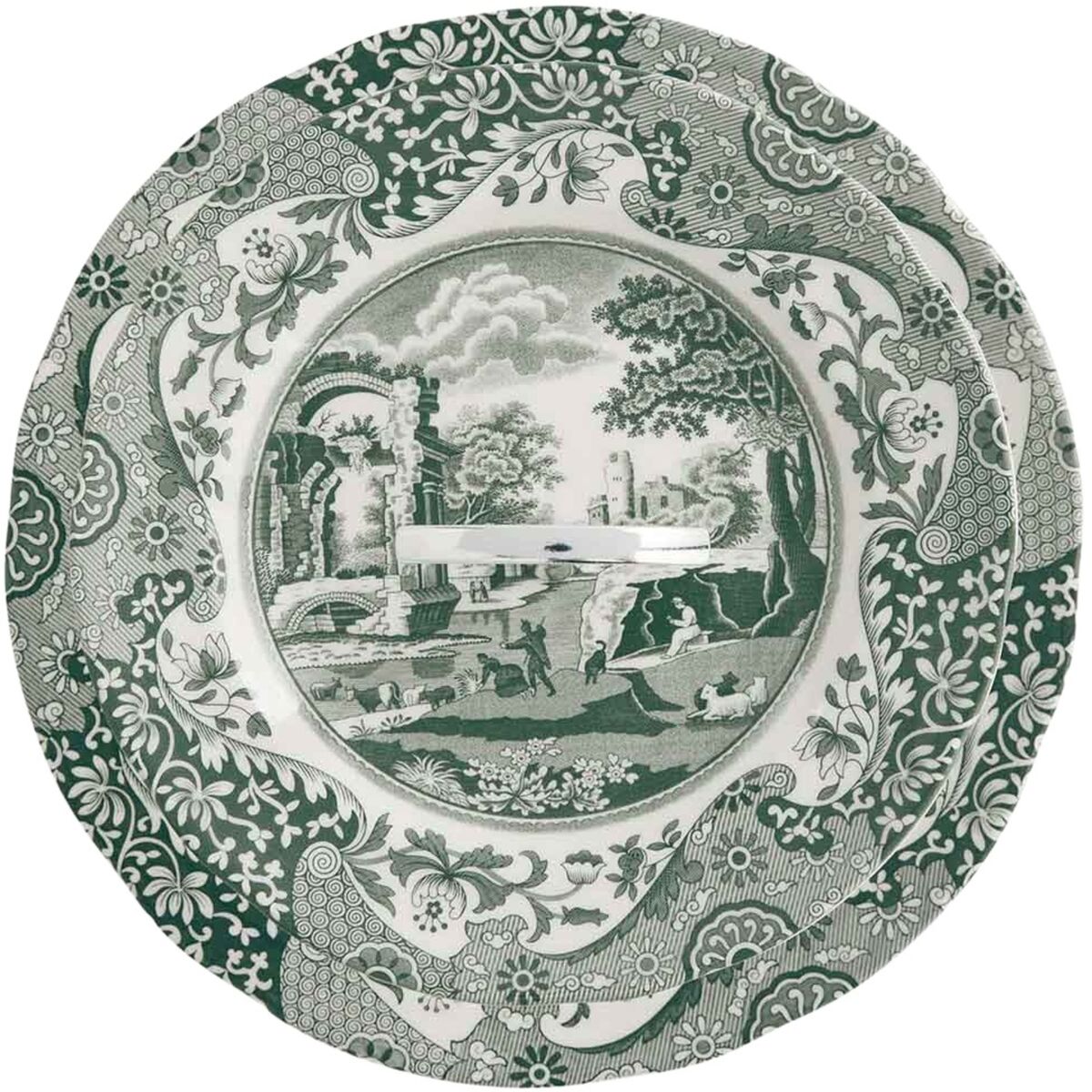 Heritage Green Italian kakfat 2-vånings, grön/vit