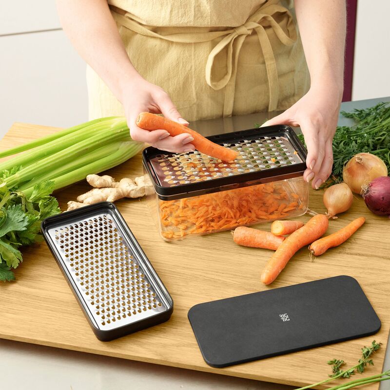 GRATE-IT rivjärn med behållare 1,4 liter, svart