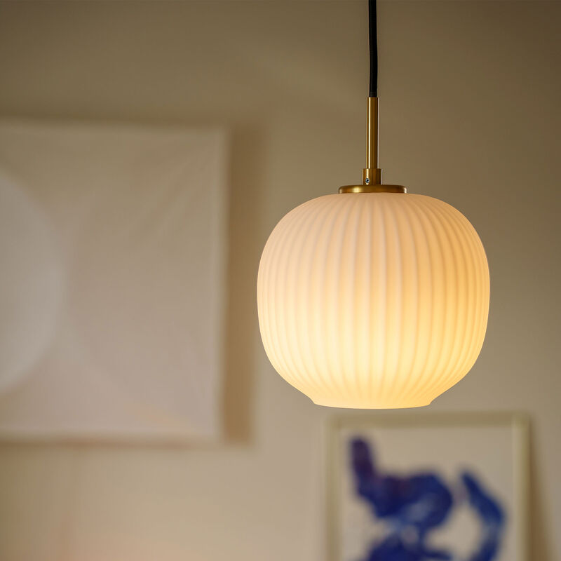 Vibra taklampe 18 cm, opal