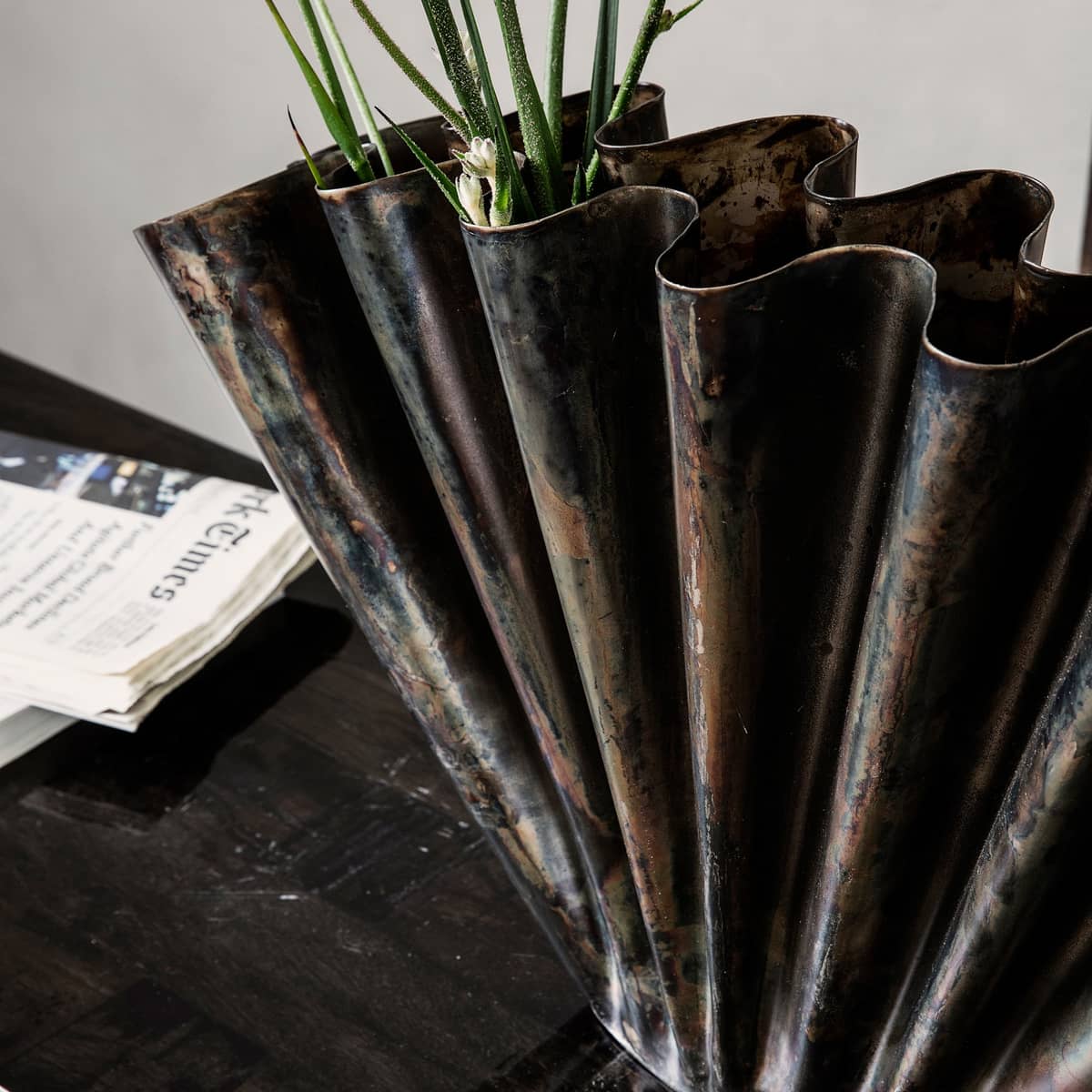 Flood vase Ø53,4 antik brun