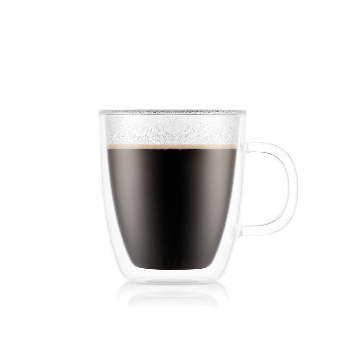 BISTRO Dubbelväggad mugg m. handtag, 2 st. - 0,45 l