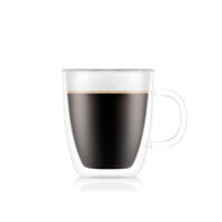 BISTRO Dubbelväggad mugg m. handtag, 2 st. - 0,45 l