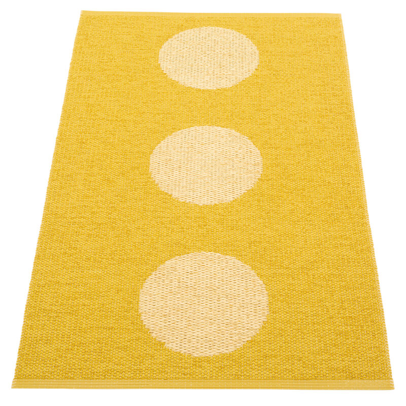 Pappelina Vera Pop teppe 70 × 120 cm, mustard/yellow