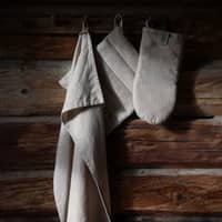 Grytlapp randig, kola/beige