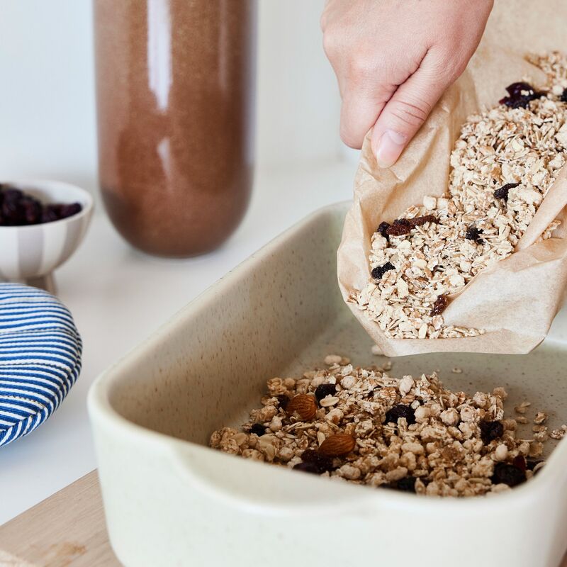 Yuka uunivuoka 32x17,5 cm, reactive olive