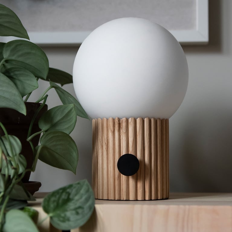 Hubble bordslampa 15 cm, natur