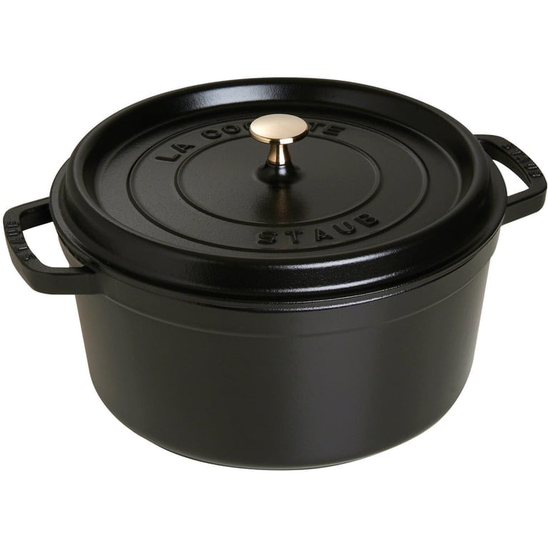 Rund Gryta 28 cm 6,7 liter Svart