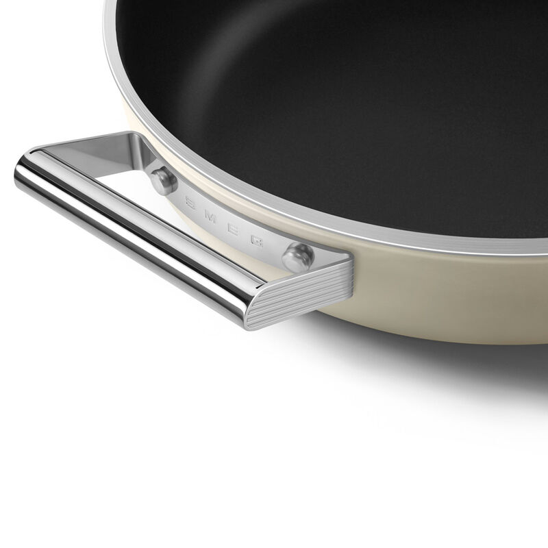 Traktørpanne 28 cm, creme