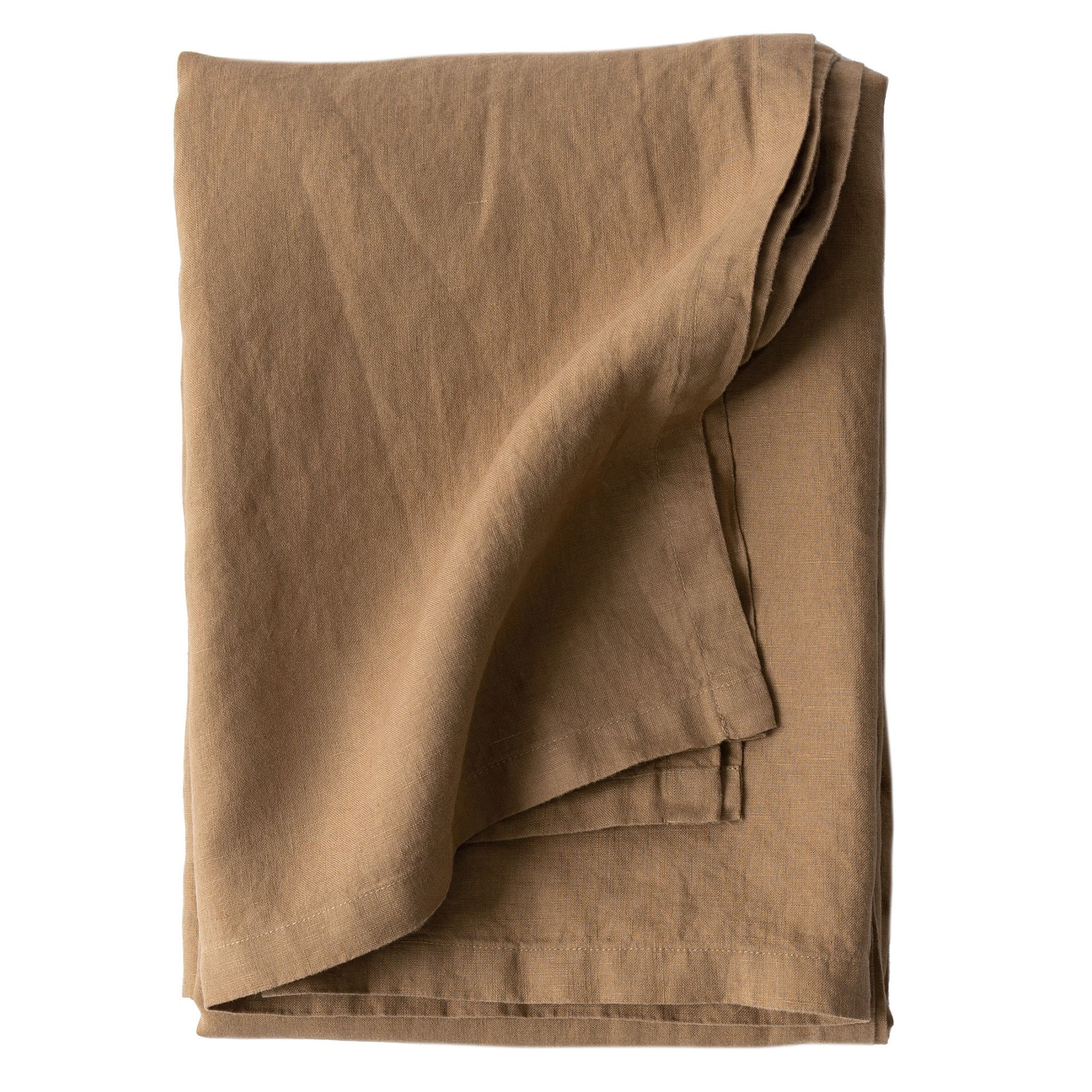 Bordsduk i linne 145x270 xm, hazelnut