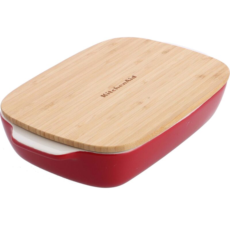 Ugnsform med lock 33x19,5x7,5 cm, röd