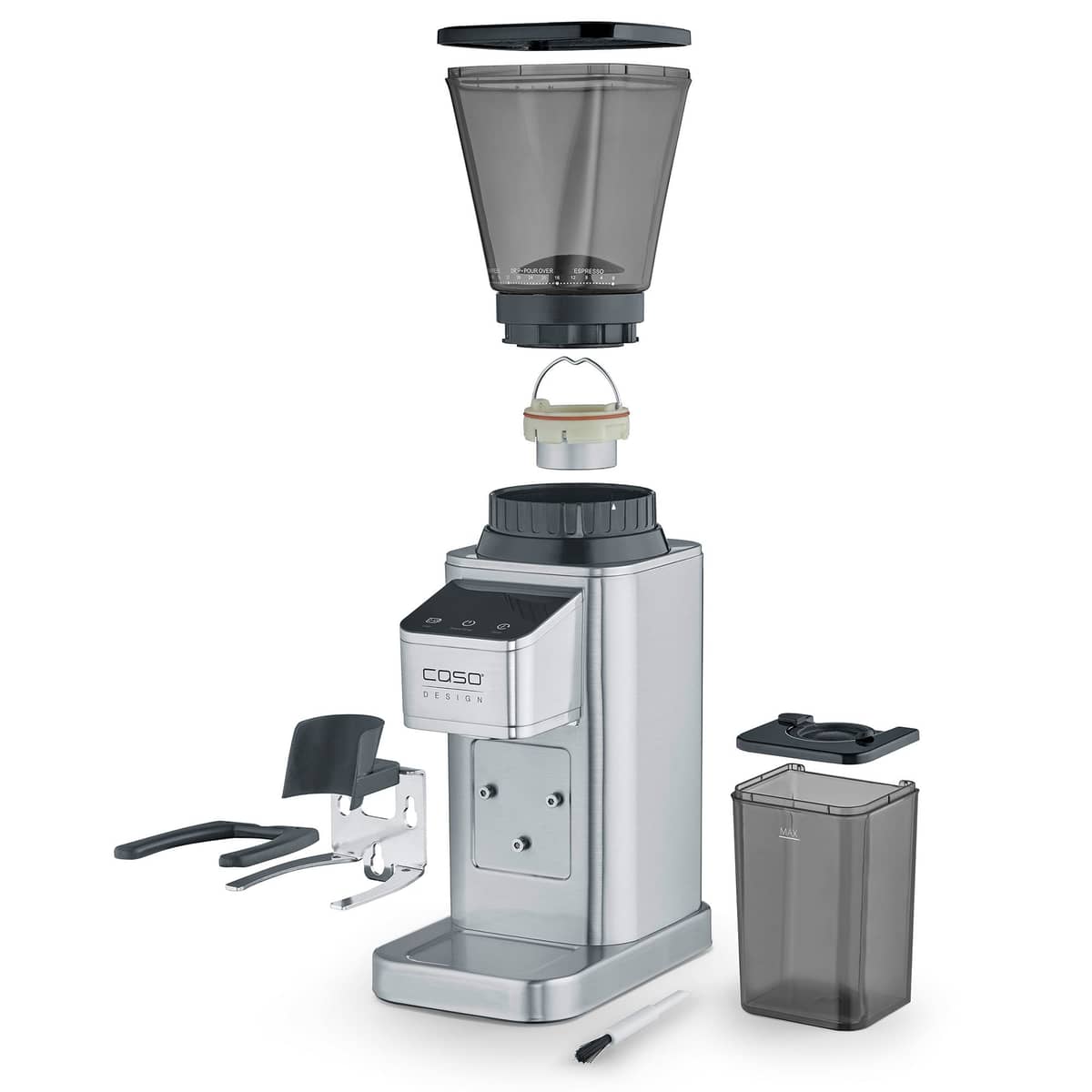 BaristaChef Inox kahvimylly, hopea