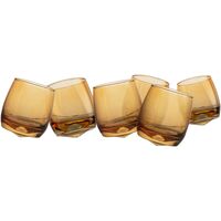 Sagaform tumbler med rund bund 6-pak, amber