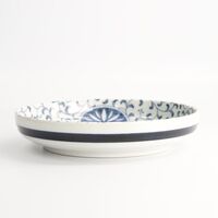 Marumon Sarasa pastatallerken Ø20 cm, blå/hvid