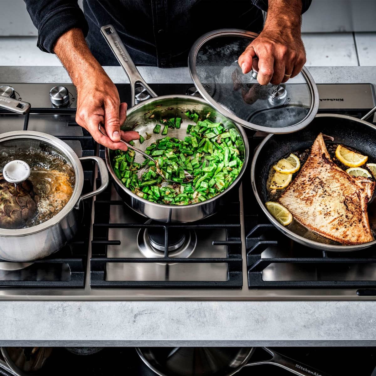 Cookware Collection - haudutuskasari, kannellinen