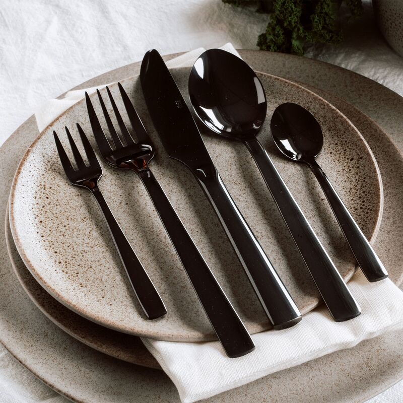 Raw ruokailuvälinesarja 60 osaa musta