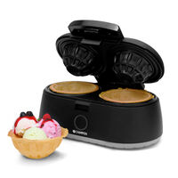 Vaffelskåljern, svart