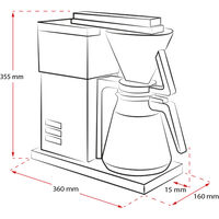 Melitta One Therm -termoskeitin, ruostumatonta terästä