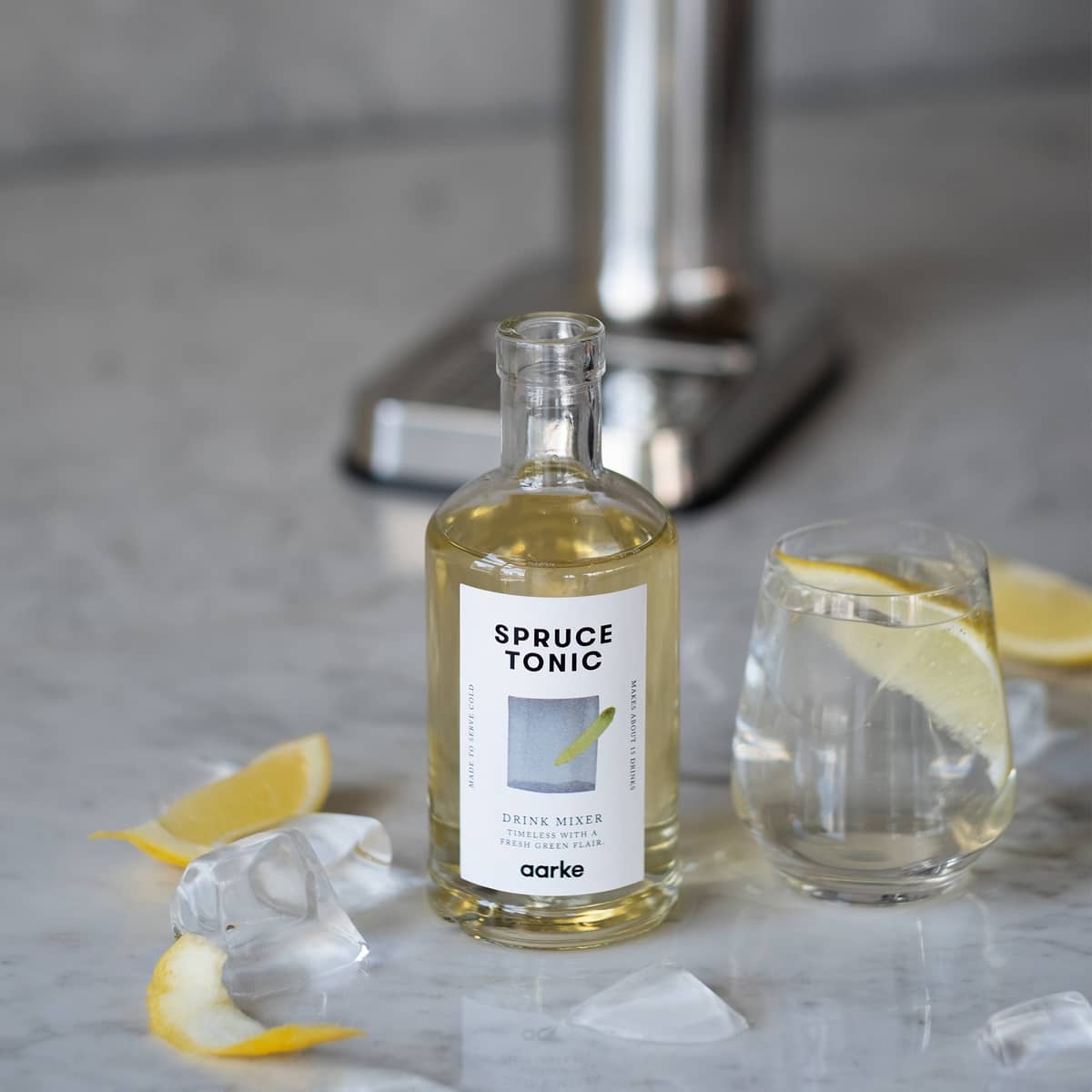 Drink mixer, spruce tonic