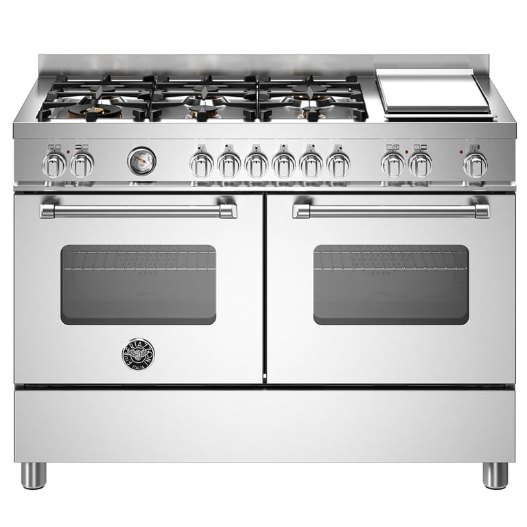 MAS126G2EXT Master gasspis med dubbelugn, 120 cm, rostfritt stål