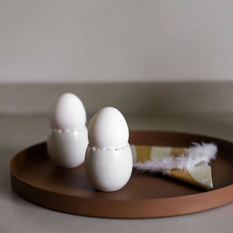 Påskeeggekopp 2 stk, hvit