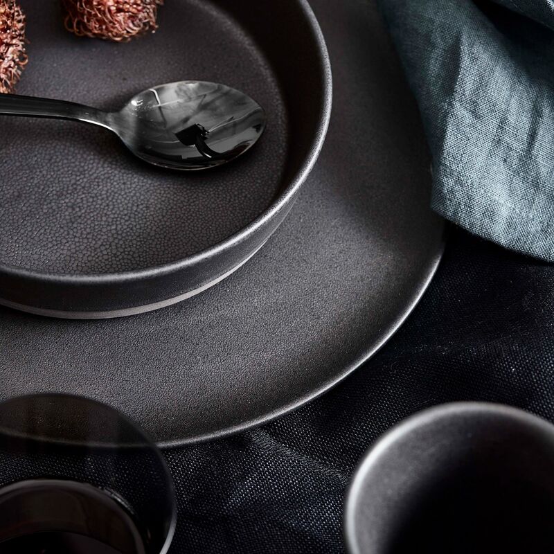 RAW Suppetallerken 6 stk, Titanium Black