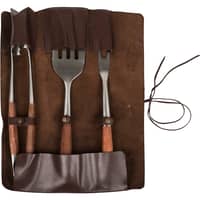 Grillset 3 delar 40 cm, rostfritt stål