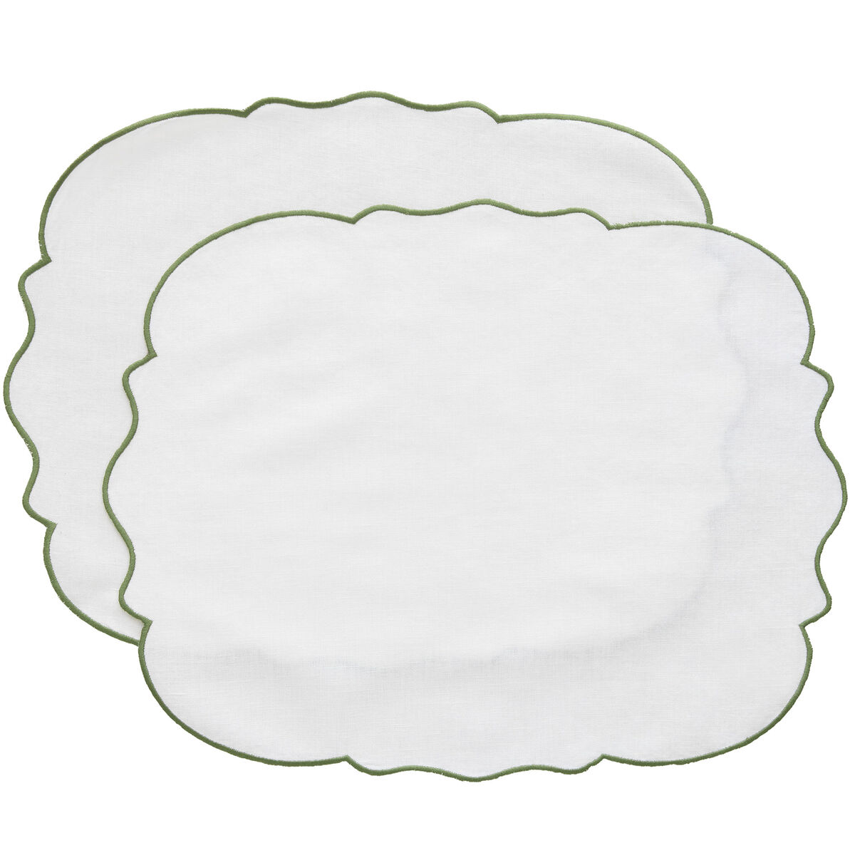 Gia dækkeserviet, grøn, 2 stk