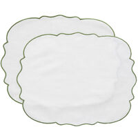 Gia dækkeserviet, grøn, 2 stk