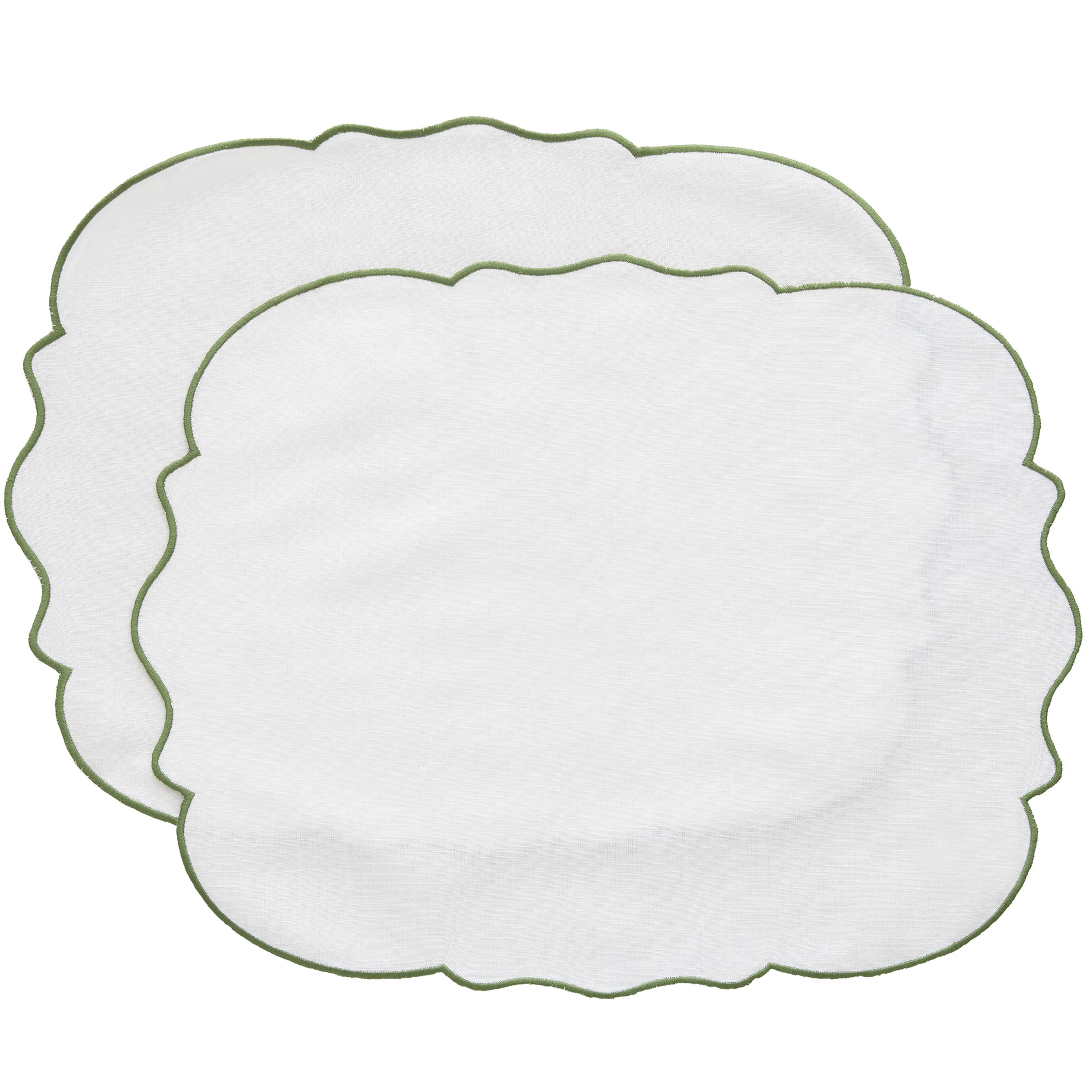 Gia dækkeserviet, grøn, 2 stk