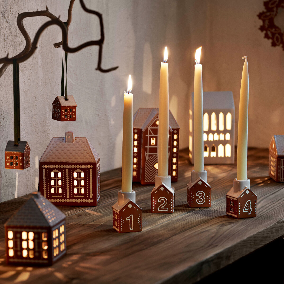 Kähler Gingerbread Adventsljusstake Brun 7,5cm