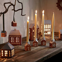 Kähler Gingerbread Adventsljusstake Brun 7,5cm