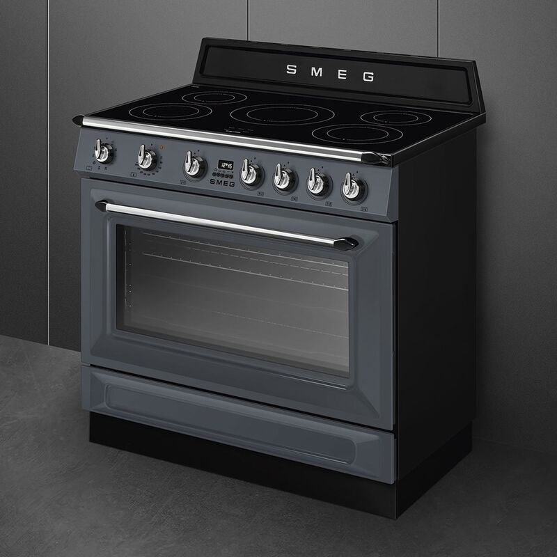 Induksjonskomfyr Victoria TR90IMGR 90 cm, grå