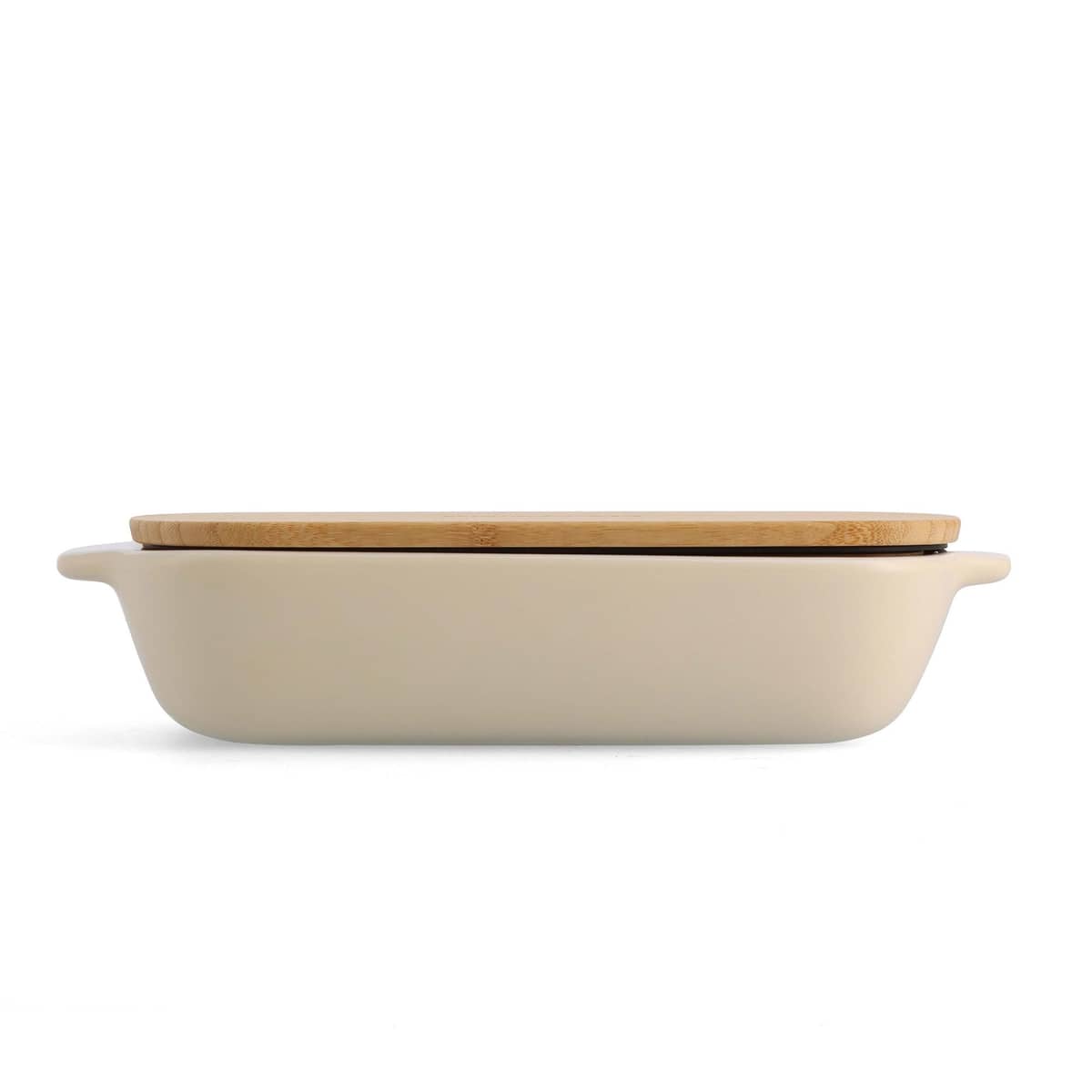 Uunivuoka kannella 33x19,5x7,5 cm, creme