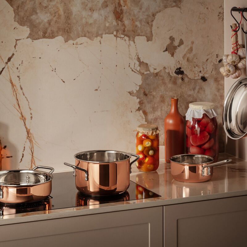 Copper kasserolle 1 liter