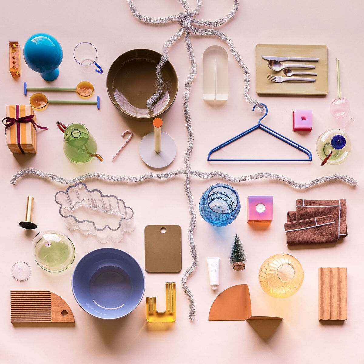 Hübsch Amare Smørplatter, sand/oliven