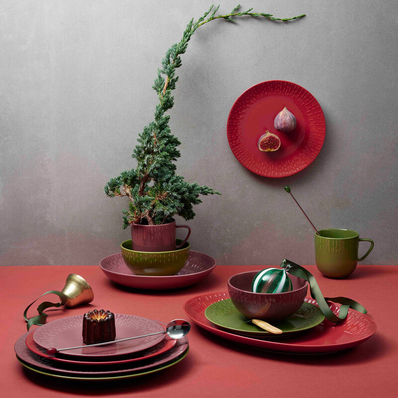 Confetti pastatallerken 23 cm, chili