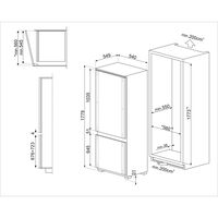 C41721E integroitu jääkaappi 178 cm