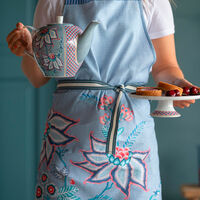 PIP Studio Flower Festival teekannu 1,6 litraa, sininen