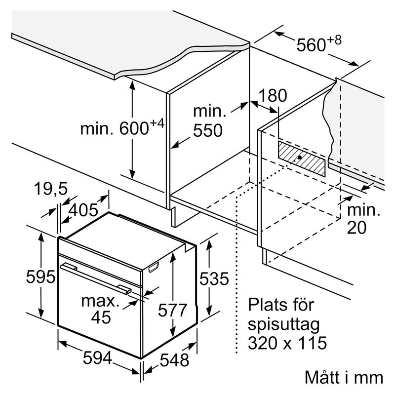 HM736G1B1 iQ700 indbygningsovn med mikroovn, sort