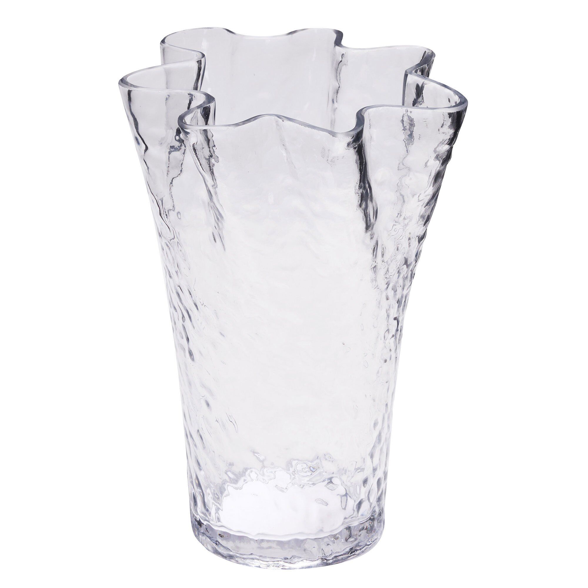 Hübsch Ruffle vase, klar